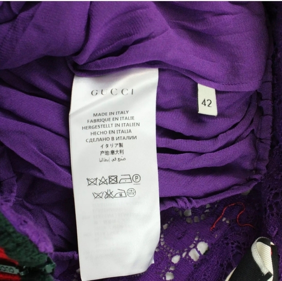 Gucci Cluny Lace Skirt SZ 42 - Picture 7 of 12